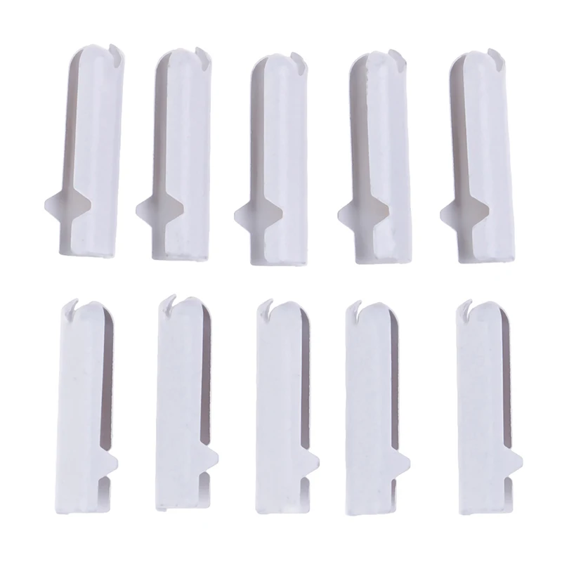 10PCS White Metal Shoe Lace Tips Replacement Head Bullet Aglets DIY Accessories For Shoes