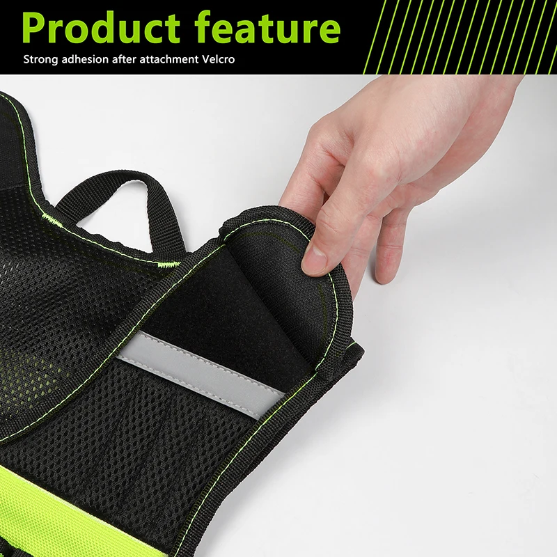 Workwear Allround-Werkzeugweste, Sicherheitsweste mit mehreren Taschen und Reißverschluss, robuste Werkzeugweste für Elektriker – Detail 7