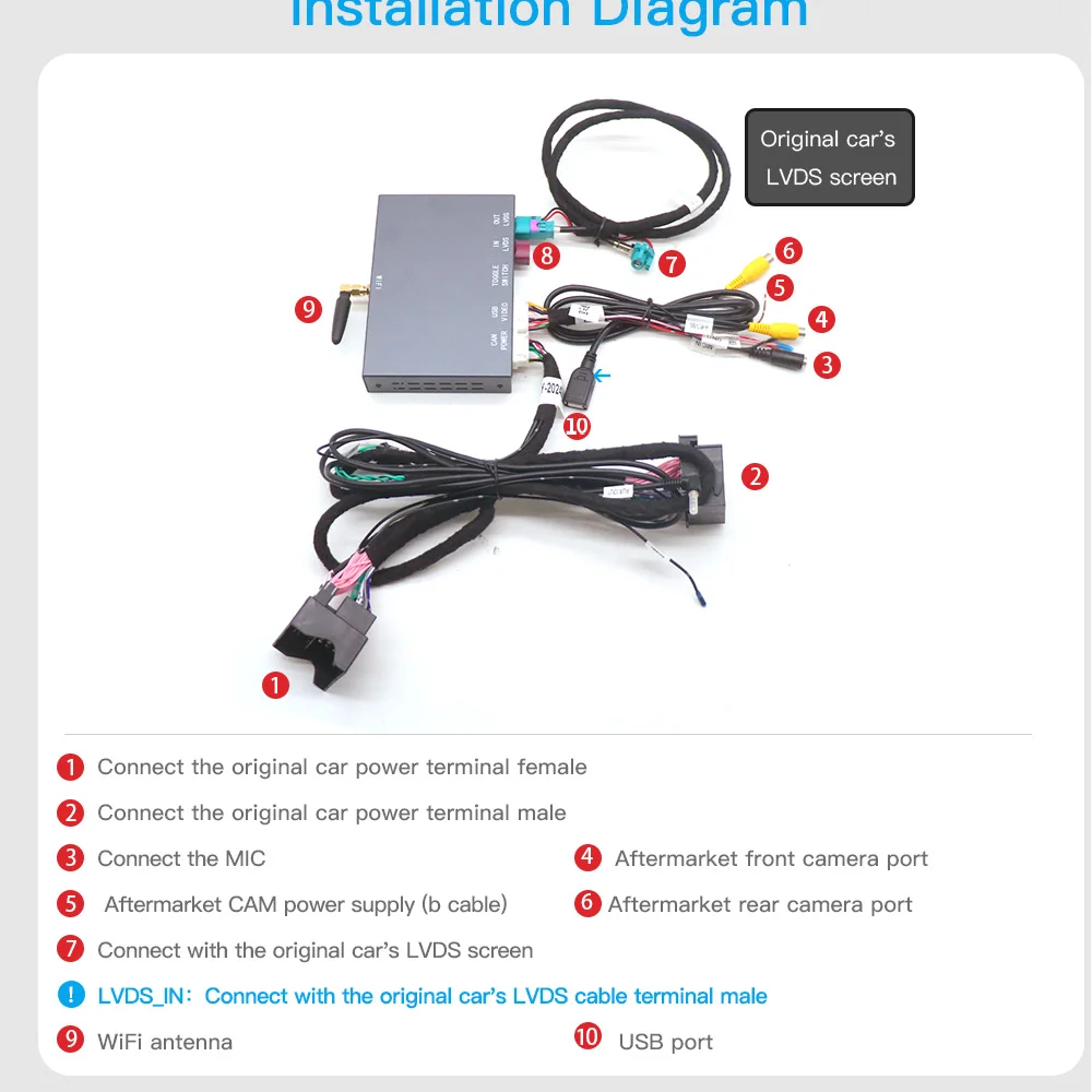 AUTOABC-sem fio Android Auto CarPlay, Mini R55, R56, R57, R58, R59, R60, R61, F54, F55, F56, F57, Clubman, Countryman, Hardtop