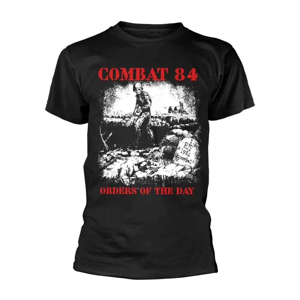 COMBAT 84 - ORDERS OF THE DAY (BLACK) BLACK T-Shirt Large T-shirts for Tees tops Unisex Summer Short Sleeve