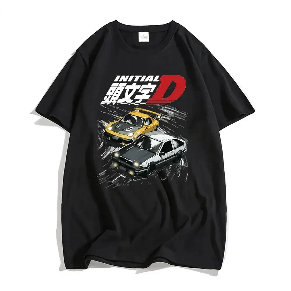 Initial D T Shirt Japanese Anime Graphic Funny Harajuku Manga T Shirt Fashion Casual Short Sleeve T Shirt Summer Men\'s T-shirt