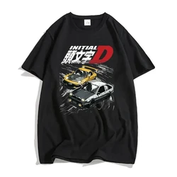 Initial D T Shirt Japanese Anime Graphic Funny Harajuku Manga T Shirt Fashion Casual Short Sleeve T Shirt Summer Men's T-shirt