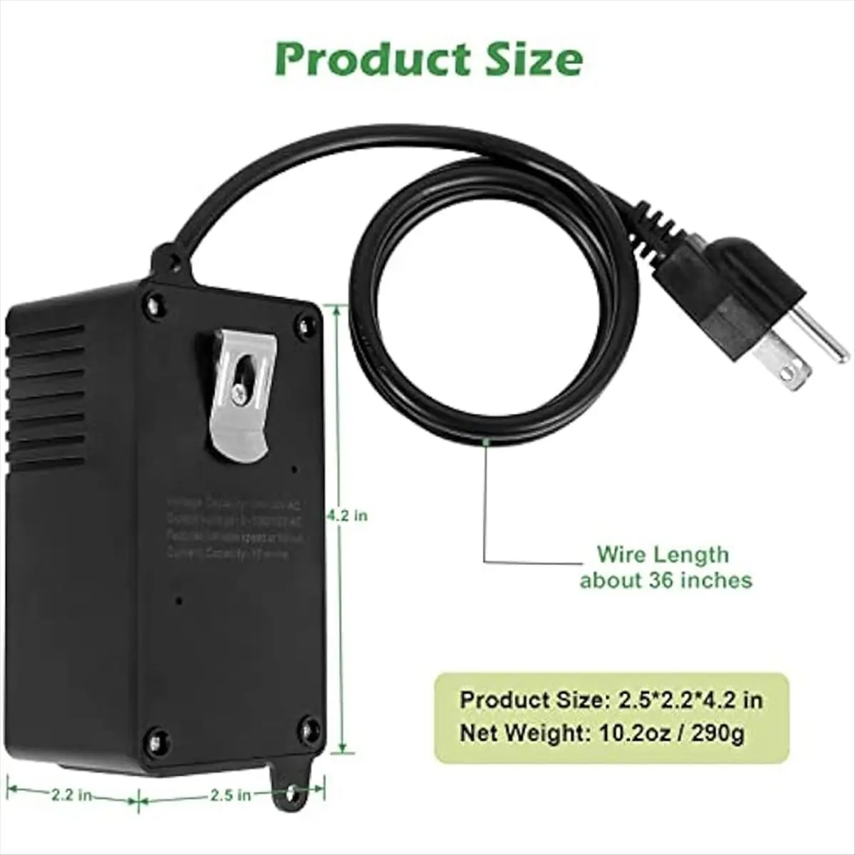 MALL US Plug,AC Motor Speed Controller,15A Max, AC Electric Fan Variable Speed Controller Electronic Voltage Regulator