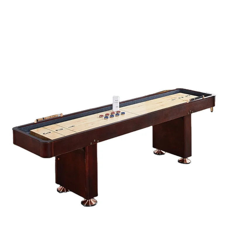 High-end luxury sand curve table for competition activities Shuffleboard table for competition Solid wood sand kettle table