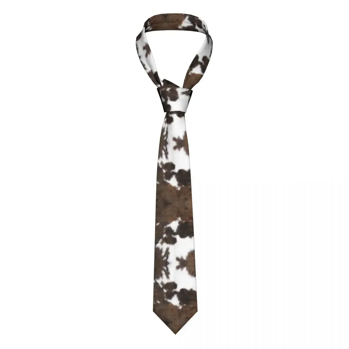 Personalized Simulated Cowhide Texture Neck Ties Men Fashion Silk Party Necktie