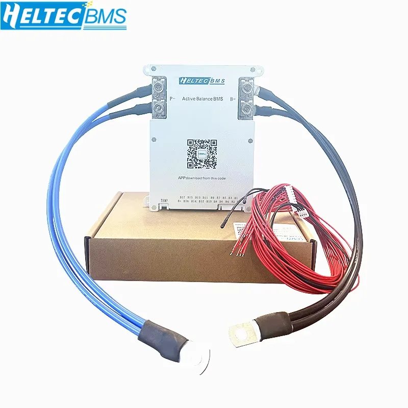 Heltec 4-24S 2A5A Active Balance BMs 40A 60A 80A100A 150A 200A smart Bms Protect/ balance Lifepo4 Li-lon LtoBattery