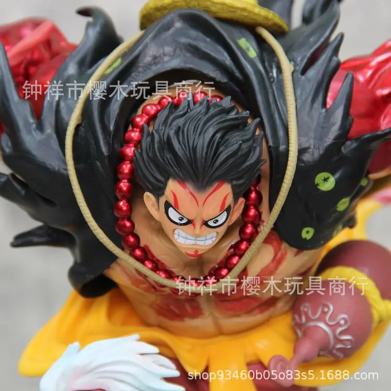 One Piece Luffy Gear 4, Interchangeable Face Figure, Boxed Model, Birthday Gift, Room Decor, Desktop Ornament view 3