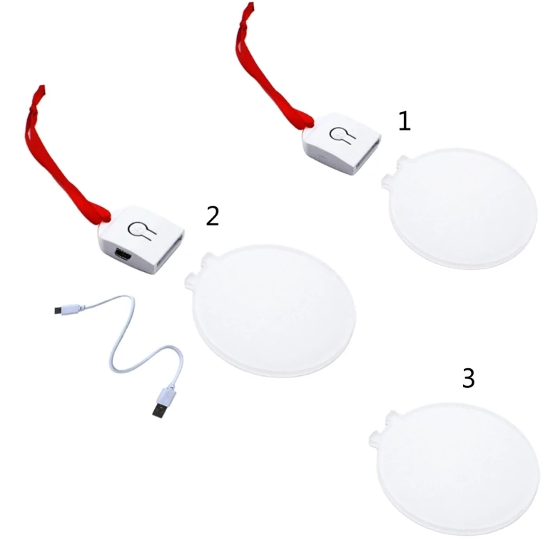 Clear Acrylic Christmas Ornament Blanks with LED Light DIY Sublimation Crafts Dropship