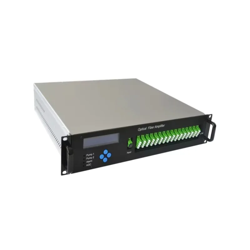 

2025 hot sale 2U 32Ports EDFA With/without WDM network Fiber Optical Amplifier CATV WDM EDFA