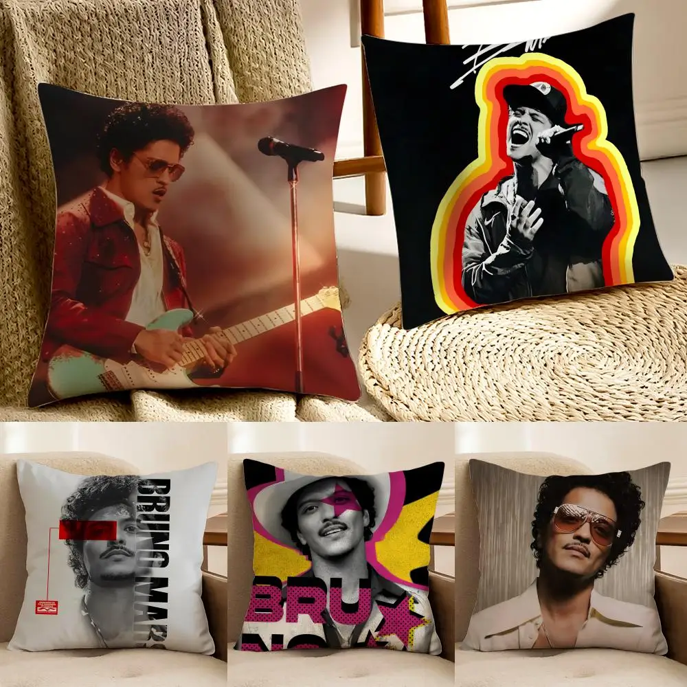 Music Funky B-Bruno M-Mars Cushion Cover Pillowcase Anti-dustmite living Room Sofa Decor Cushion Room