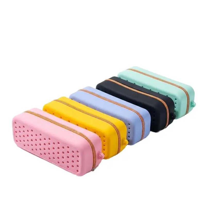 New Swim Goggle Case For Swimming Silicone Protective Bag With Drain Hole For Goggles Large Capacity