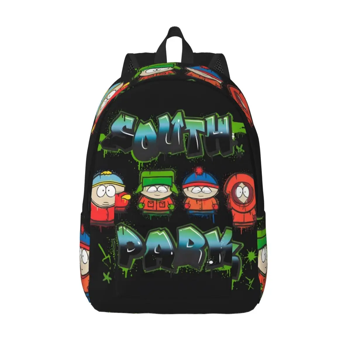 

Рюкзак для ноутбука с граффити из фильма Южного Парка на заказ, женский и мужской базовый рюкзак для школьников, сумки с героями мультфильмов