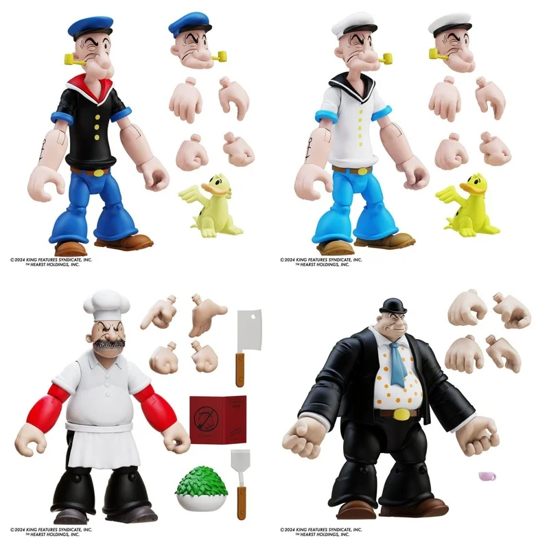 

Bfs Licensed Popeye Action Figure 1 12 Scale 6 Inch Wave 3 Articulated Collectible Classic Cartoon Model For Adult Collection