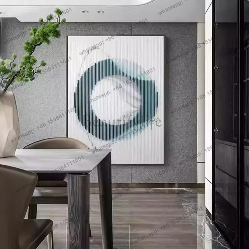 LJY modern simple entrance decorative painting acrylic engraving three-dimensional physical painting