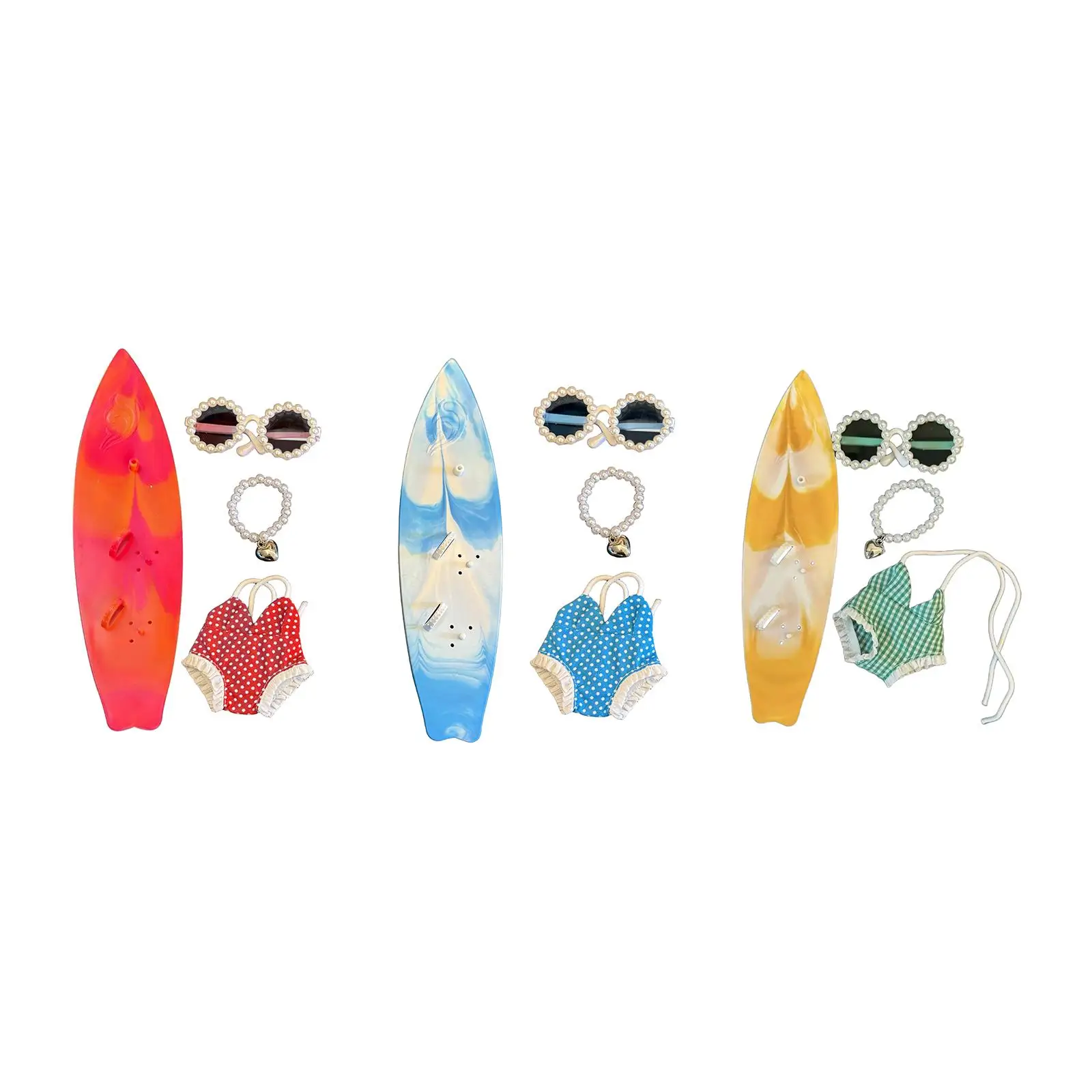 

Кукольная одежда для 6,69 дюймов, декор для кукол, летний комплект, нарядное платье, тематическая вечеринка, сделай сам, модный мини-купальник в горошек, ожерелье из бисера