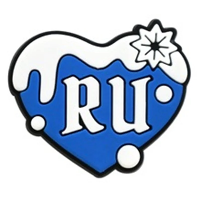 Russian Cultural Cartoon Shoe Accessories Footwear Ornaments Chamomile Brown Bears Nesting Dolls Clasp Flag Design