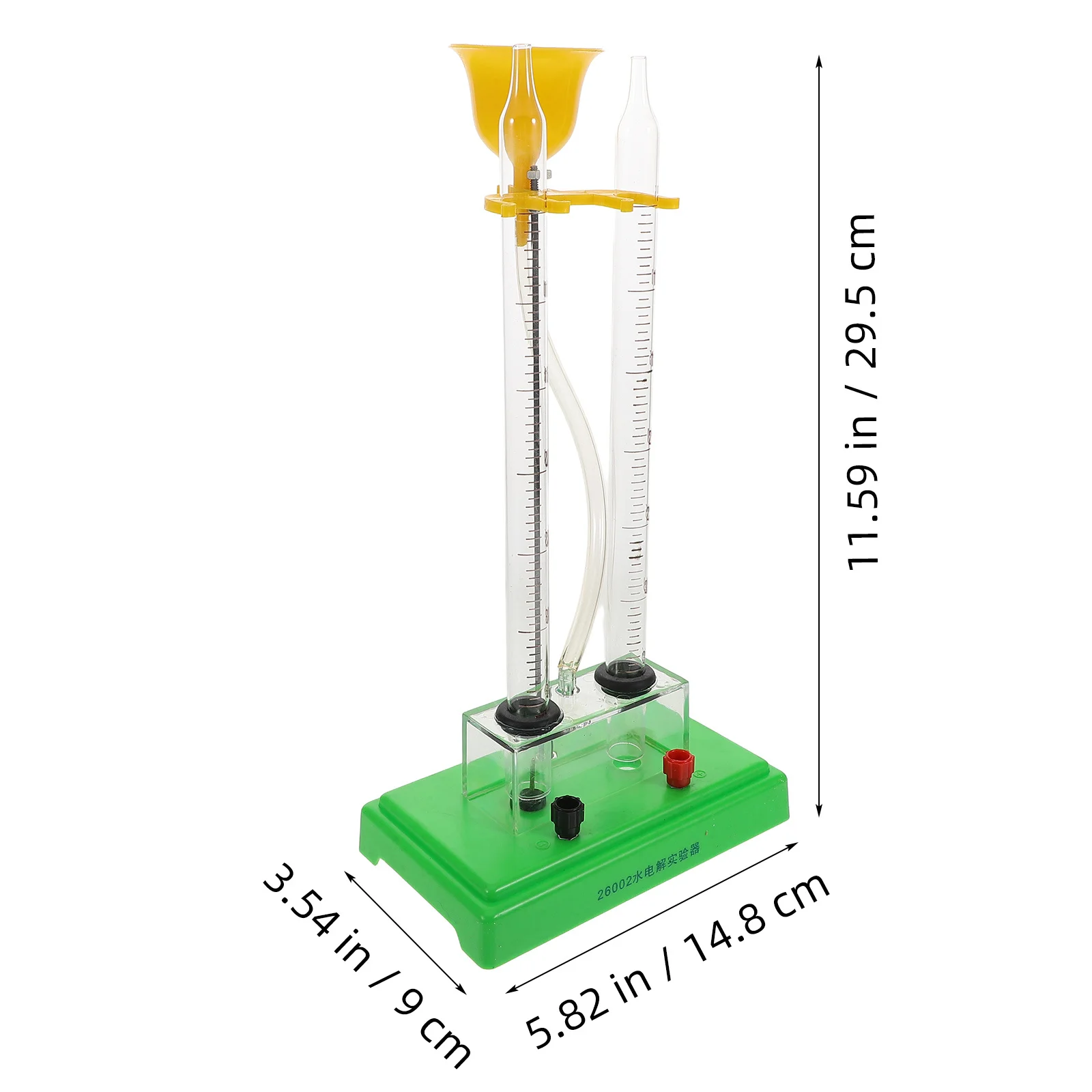 เครื่องอิเล็กโทรไลซิสน้ำ ทนทาน ใช้เป็นสื่อการสอนในห้องปฏิบัติการ แสดงการผลิตออกซิเจน อุปกรณ์วิทยาศาสตร์เพื่อการศึกษา