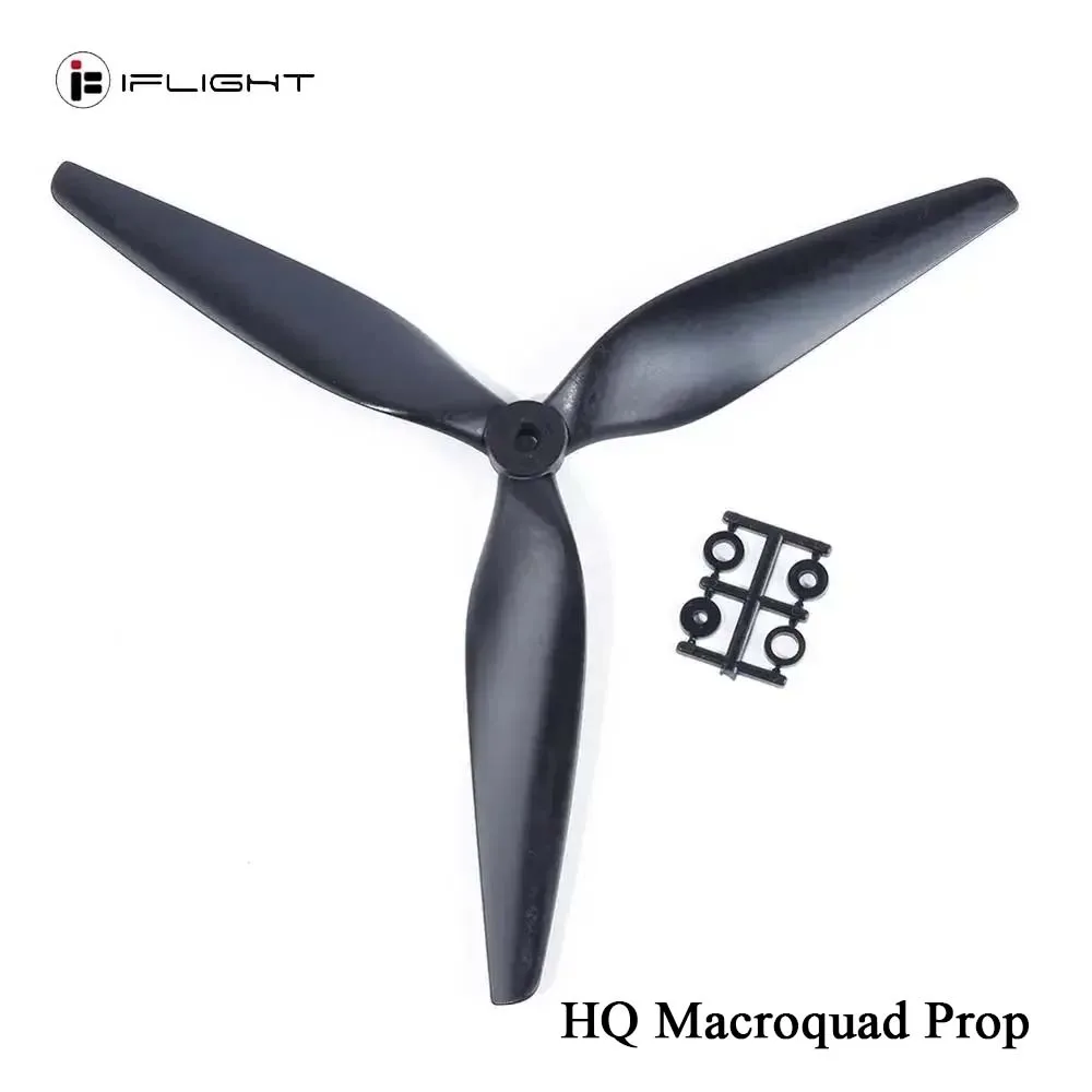 HQ Macroquad Prop 10X5X3 / 9X5X3 1050/9050 10 Inch/ 9inch/8inch 3 Blade / Tri-blade Black-carbon Reinforced Nylon Propeller 4pcs