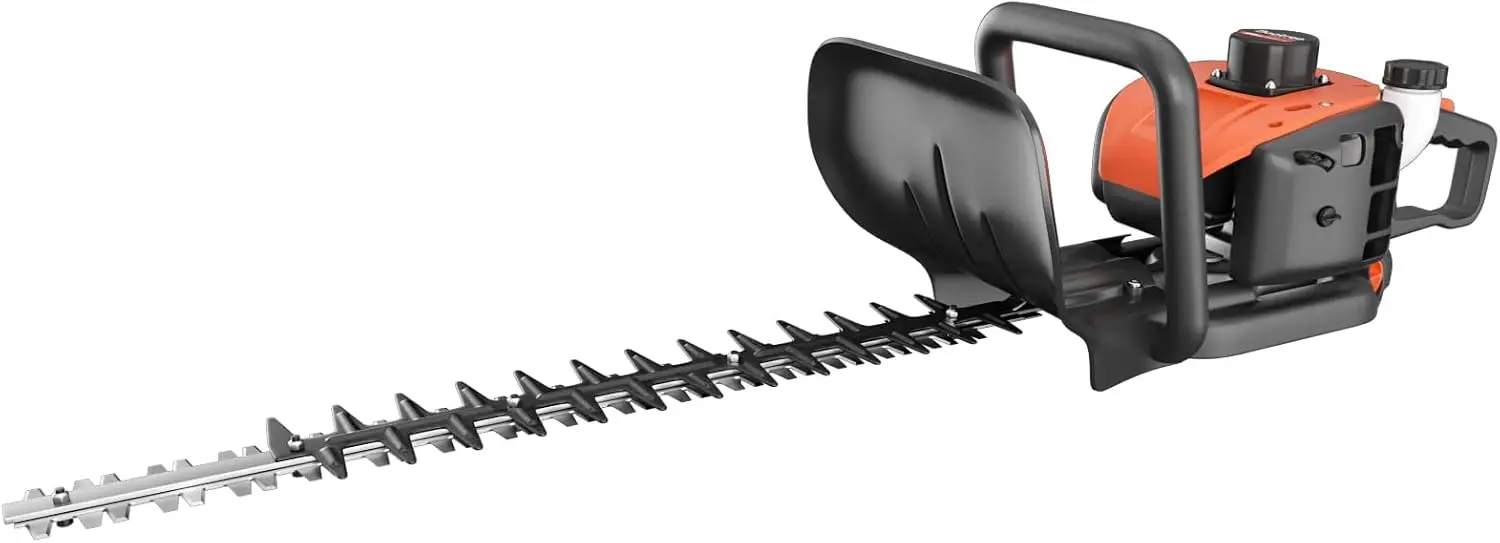 24-Inch 36cc 2 Cycle Gas Powered Dual Sided Hedge Trimmer (Orange, 26cc)
