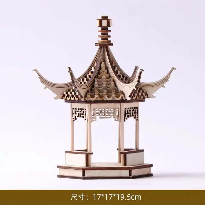 

Chinese-style gazebo wooden, ancient architecture, wrought iron pagoda, handicrafts, gifts, souvenirs, accessories