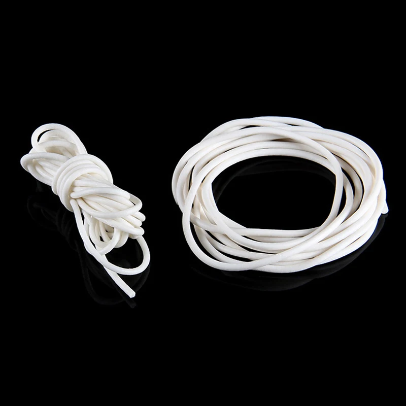 1~10Meters White/Black Silicone Foam Round Strip High-temperature Resistant Sealing Strip Diameter: 1/1.1/1.2/1.3/1.4/1.5~25mm