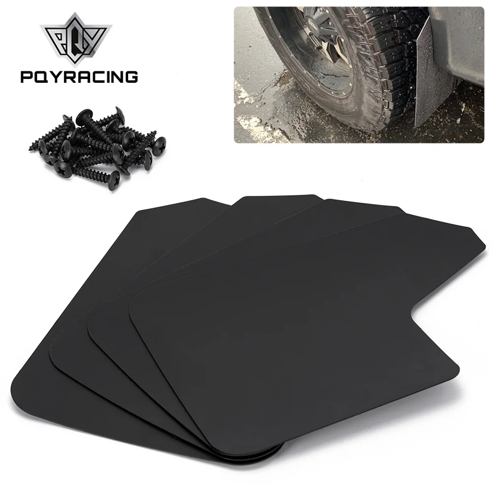 Universal 4 Piece Mud Flaps Molded Splash Guards Basic Mudguard Fenders For Car Pickup Van Truck Black Car Accessories