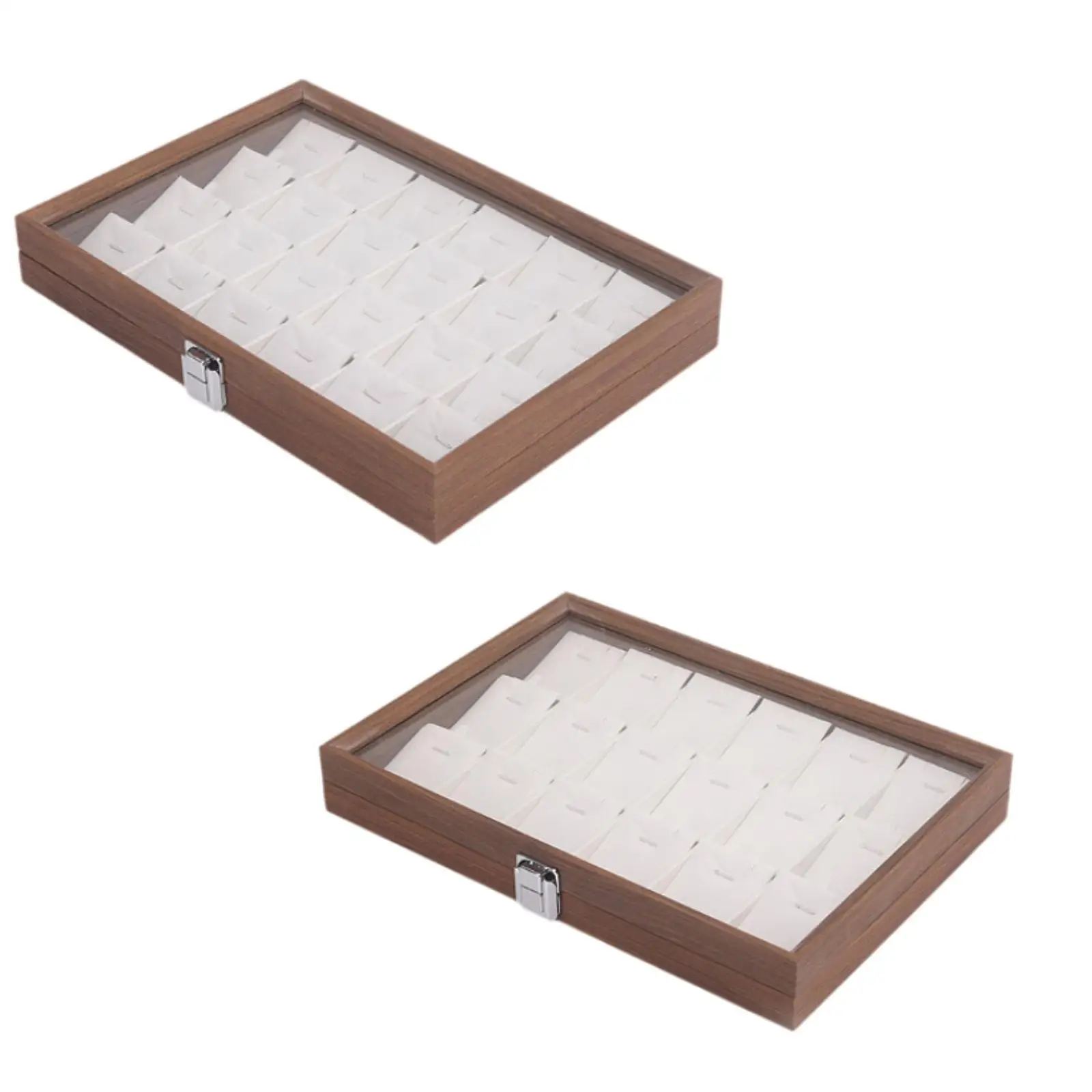 

Wooden Jewelry Box Jewelry Trinket Box Jewelry Storage Case for Stud Earrings Rings Bracelets Pendant Charms Anniversaries Gift