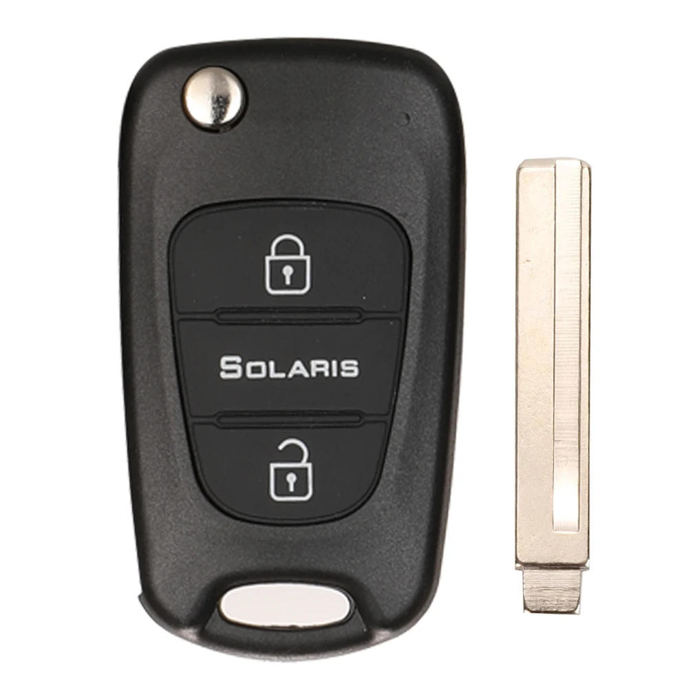10 stücke Fernbedienung Flip Schlüssel Shell Für Hyundai Elantra I30 IX35 Accent Solaris Kia K2 K5 Sorento Sportage 3 Taste auto Klapp Schlüssel Fall