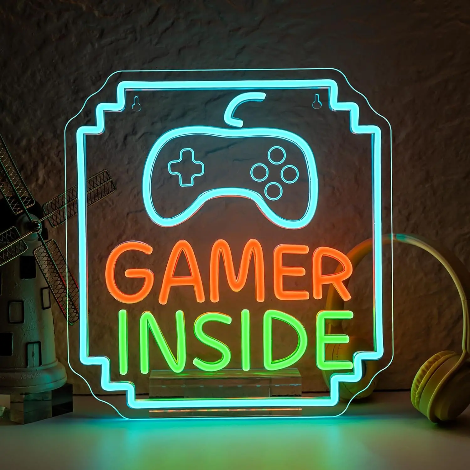 Game Controller Neon Sign USB Dimmable LED Light for Bar Gaming Room Bedroom Decoration neon personnalisé Gift Night Light