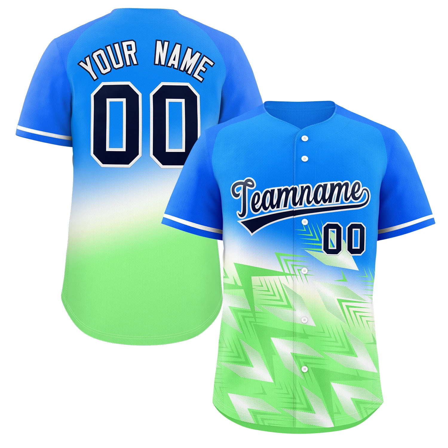 Custom Baseball Jersey Gradient Fashion Printed Team Name Number Sport T-Shirt for Men/Boy Outfits Jersey