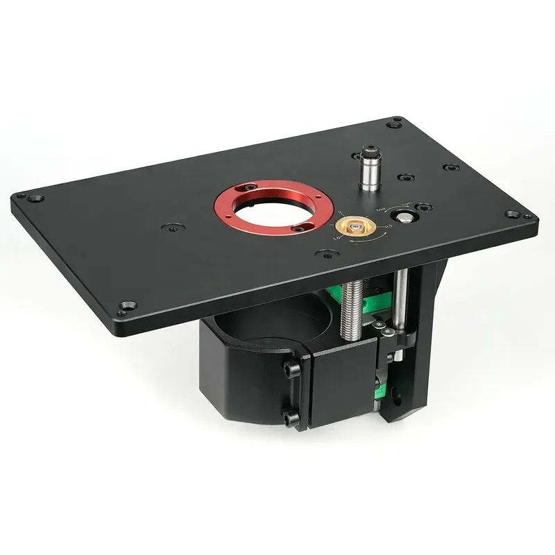 Full Installation Kit for Router Lift System with Aluminium Insert Ring for 65mm Router Carpentry