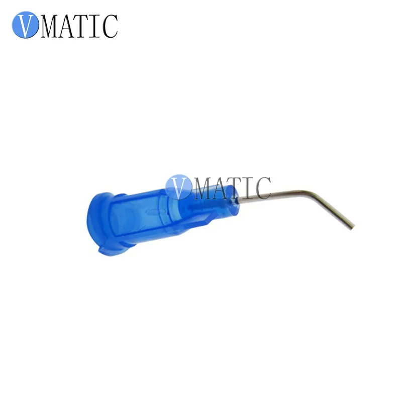 Gratis Verzending 100Pcs 22G 0.5 ''Tube 45 Graden Bocht Gebogen Lijm Doseren Rvs Dispenser Naald Tips 1/2 Inch