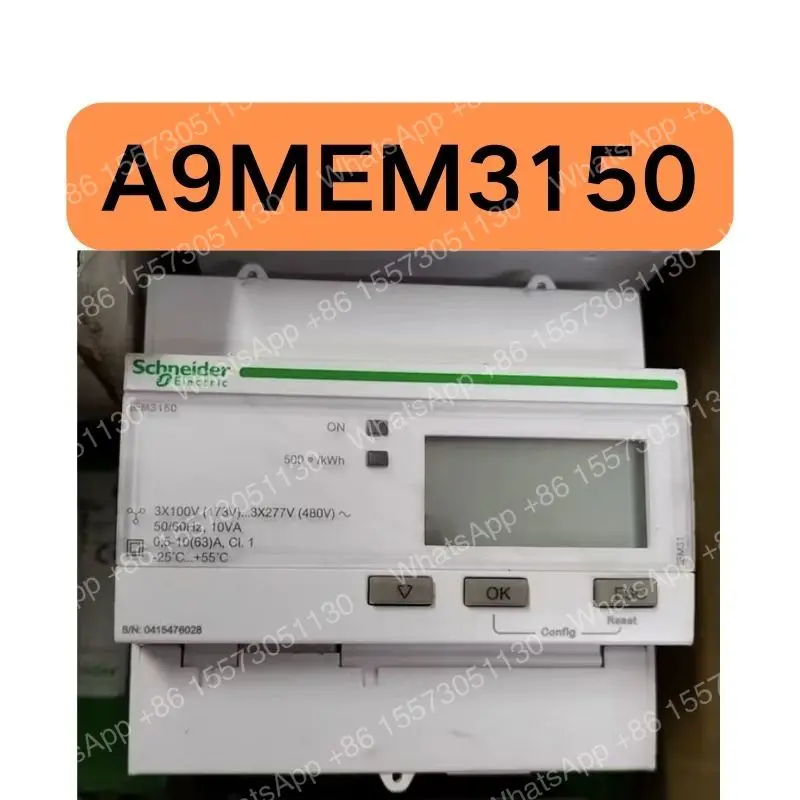 The second-hand IEM3150 A9MEM3150 three-phase energy meter has been tested OK and its function is intact