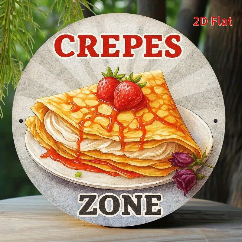 2D Flat Printing, Pancake Area, Metal Sign Design, Suitable for Home, Office, Bedroom Decor, Coffee Shop Decor, Garage Decor, Et