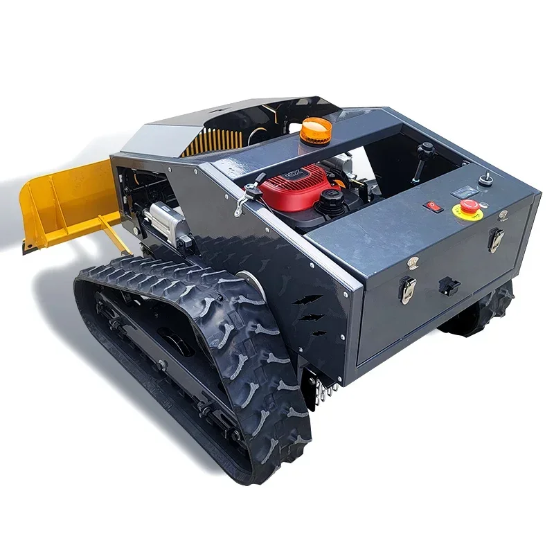 CE 24V 200AH Remote Control Gas Robot Snow Plow Mini 6WD Snow Plow Machine