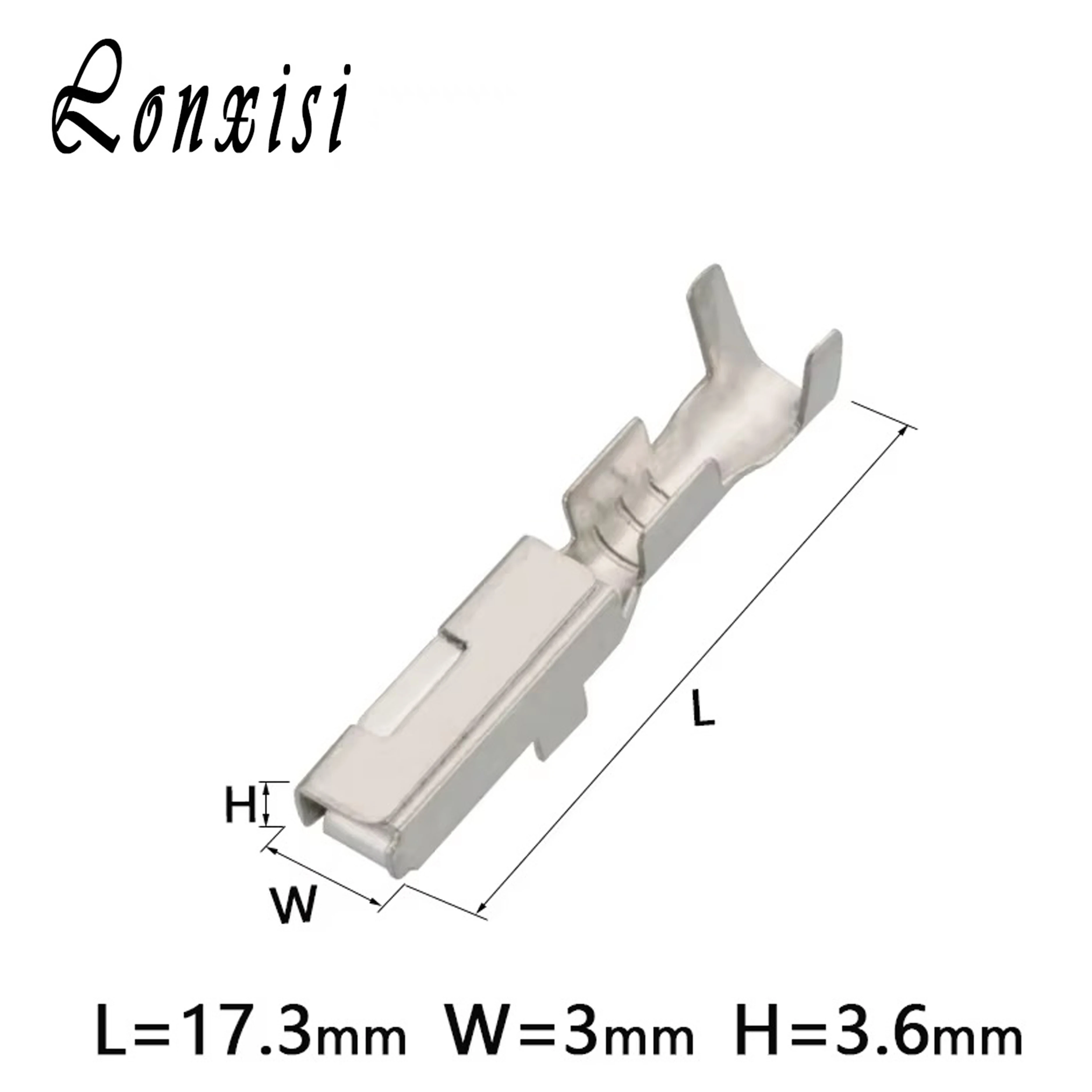 

20/50/100/200 Pcs 2.2 MM Brass Tinned Wiring Copper Terminals Automotive Male Female Connector Socket DJ611-2.2A 7114-4021
