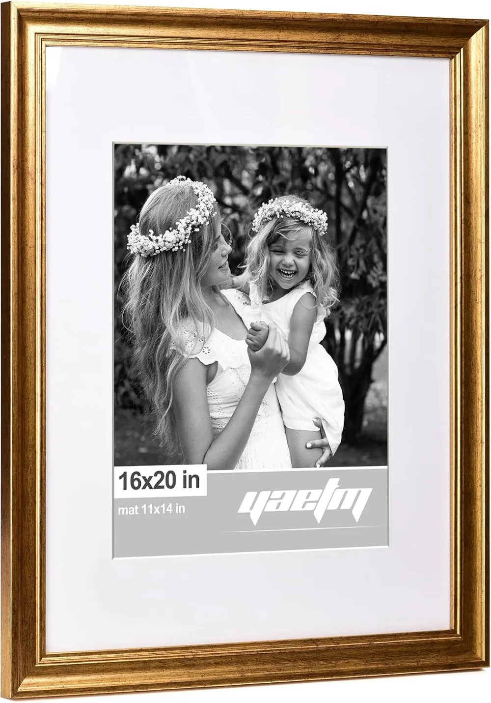 16x20 Gold Picture Frame Set of 4, 1.4