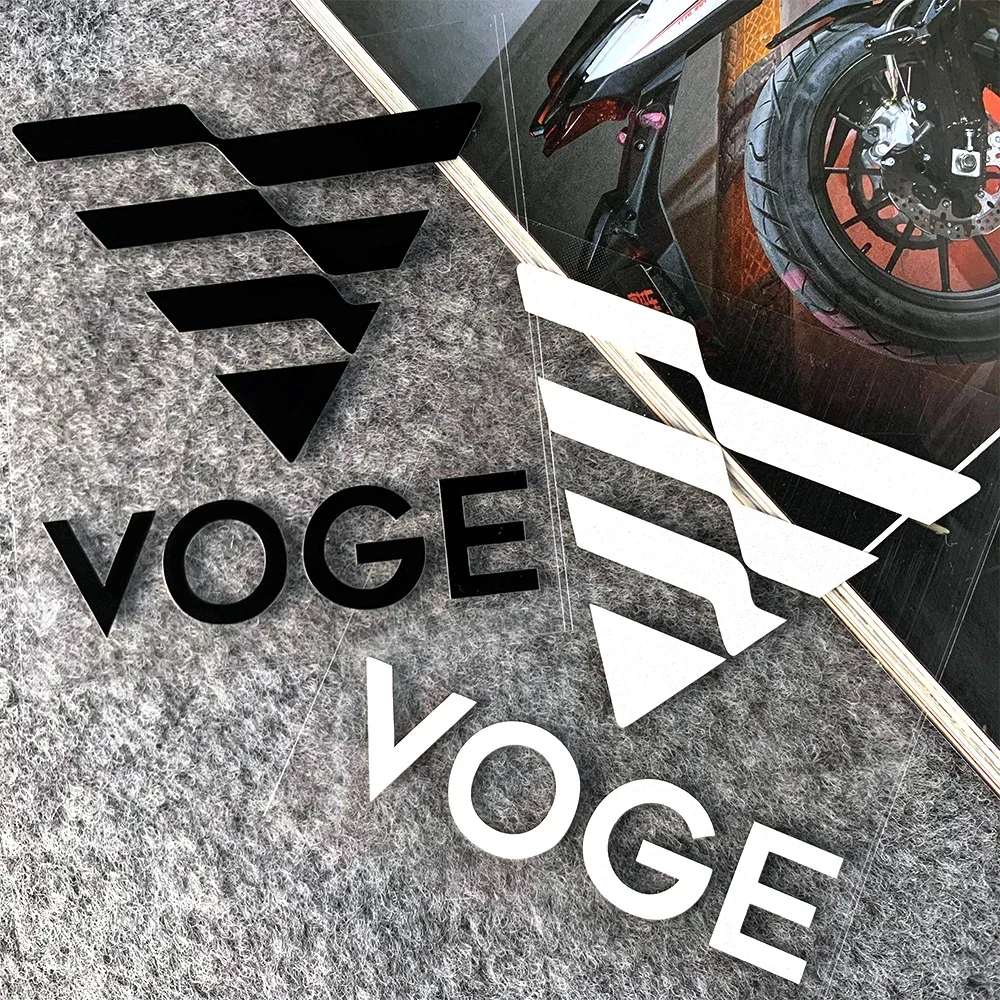 오토바이 스타일링 장식용 1개입 'VOGE 로고' 스티커 세트 - 브랜드 테마 데칼 액세서리