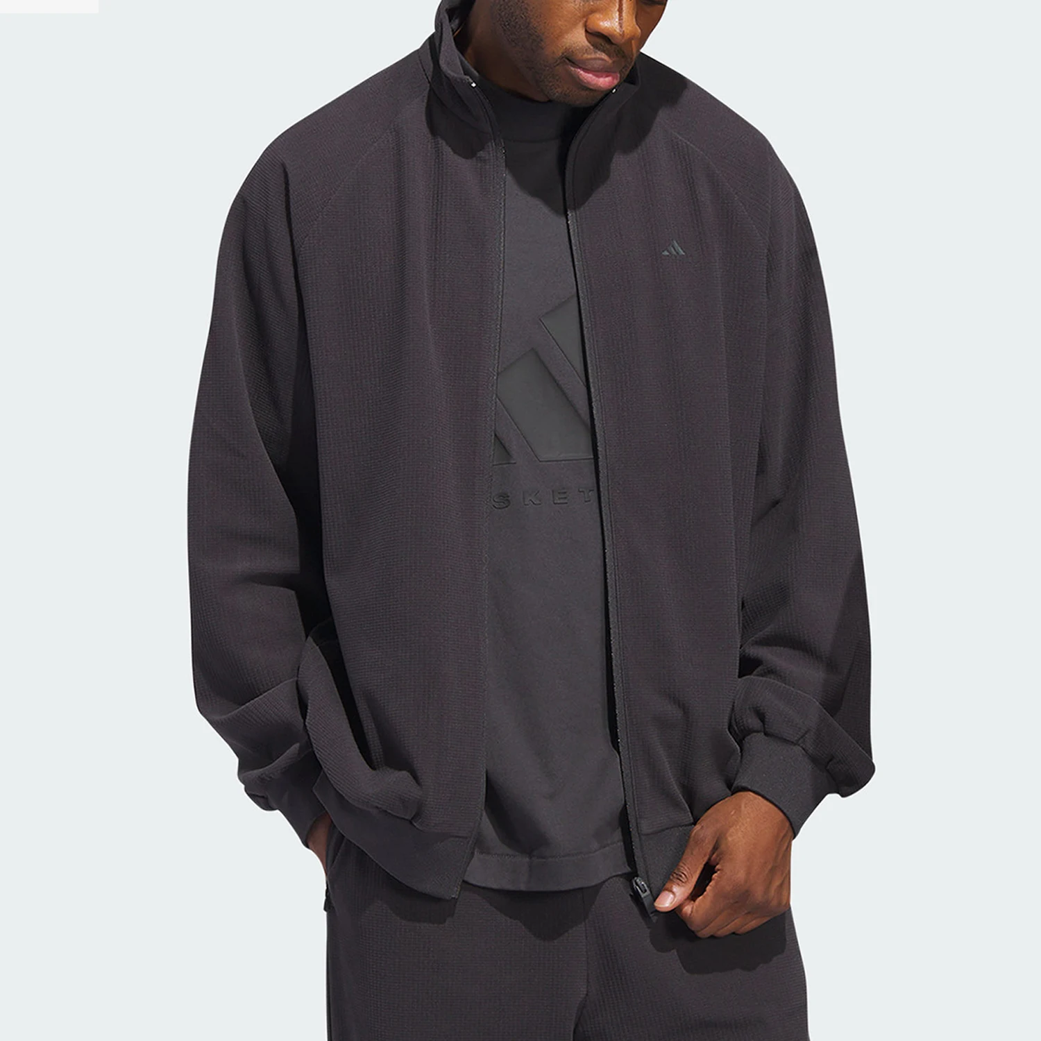 Adidas authentic new men's and women's basketball sports stand up collar jacket IT2471