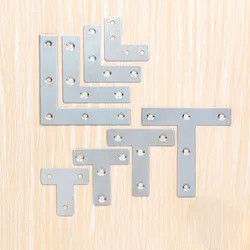 1PC Stainless Steel Corner Code 90 Degree Right Angle T/L-shaped Furniture Angle Iron Window Wooden Door Fixing Bracket