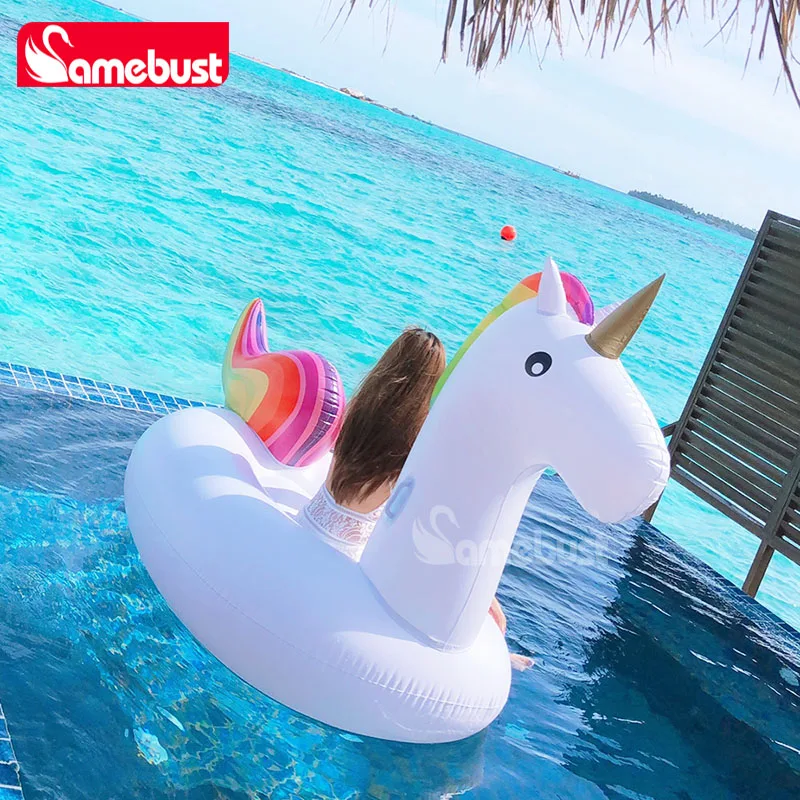 Camebust Inflatable Floating Swimming Pool Floats Unicorn Rider Animal Pool Floatsing Water Lounge Party Decoration