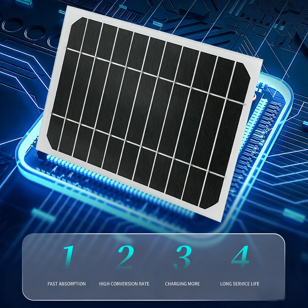 Gaiaray 18V 7W 10W 15W 20W Solar Panel Monocrystalline PV Panel Waterproof Portable Solar Panels With DC5521 Cable for Camping