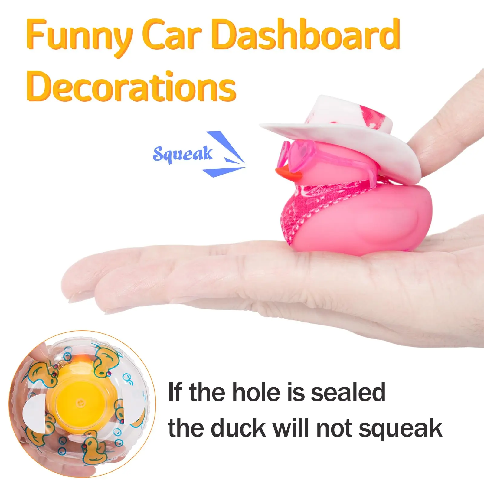 Car Duck Rubber Duck Car Ornaments Duck Car Dashboard Decorations