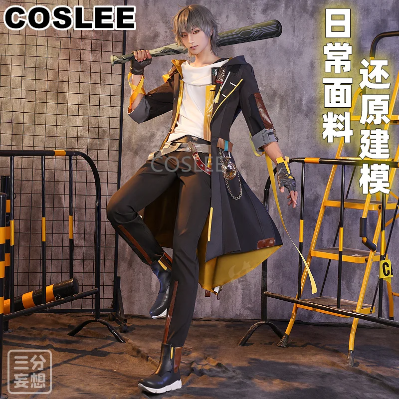 COSLEE Honkai: Star Rail Trailblazer Caelus Male Game Suit Cosplay Costume Fashion Handsome Uniform Halloween Party Outfit