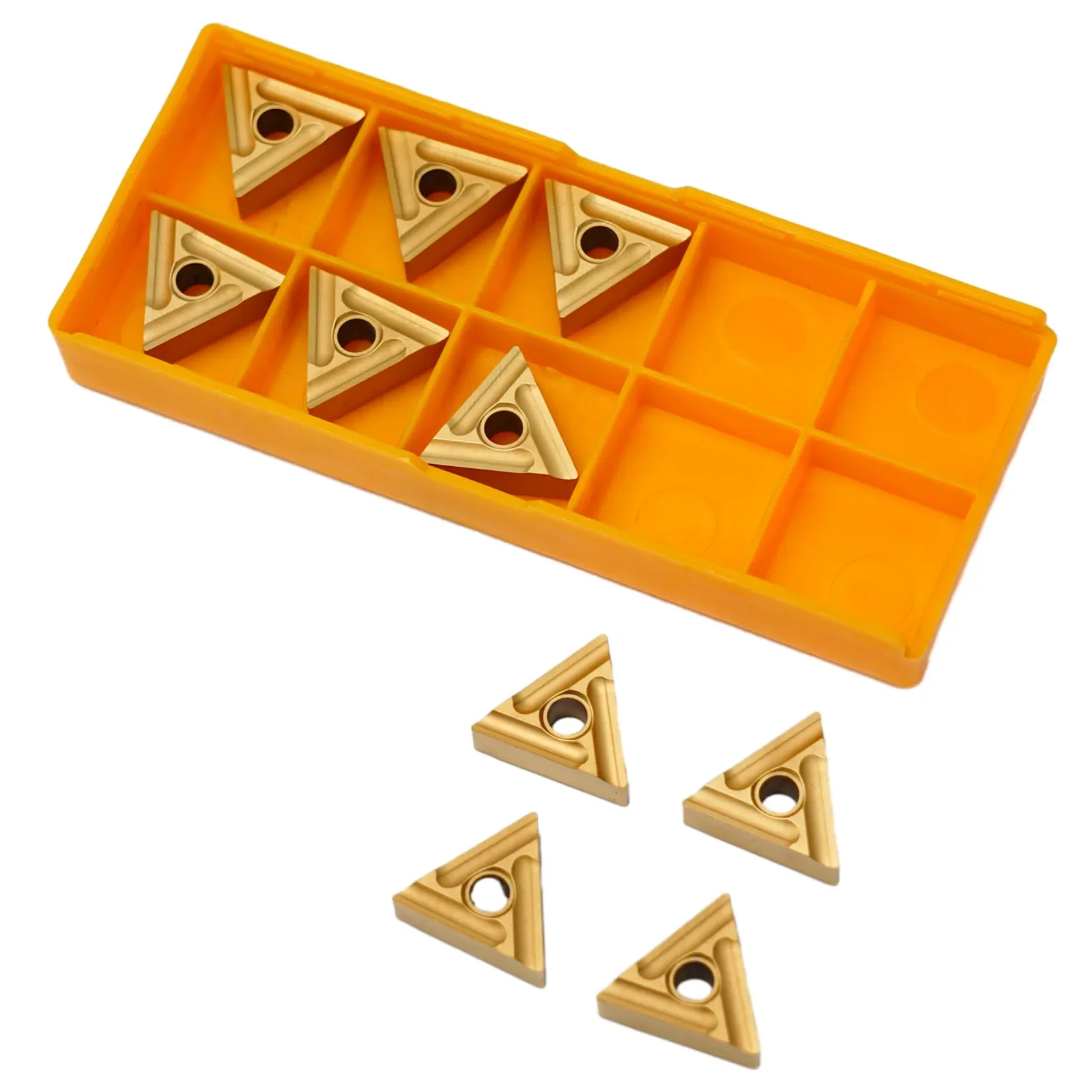CNC Inserts Carbide Inserts Hard High Quality Kit Lathe Inserts Replacement Set TNMG160404R-ES 10pcs Accessories