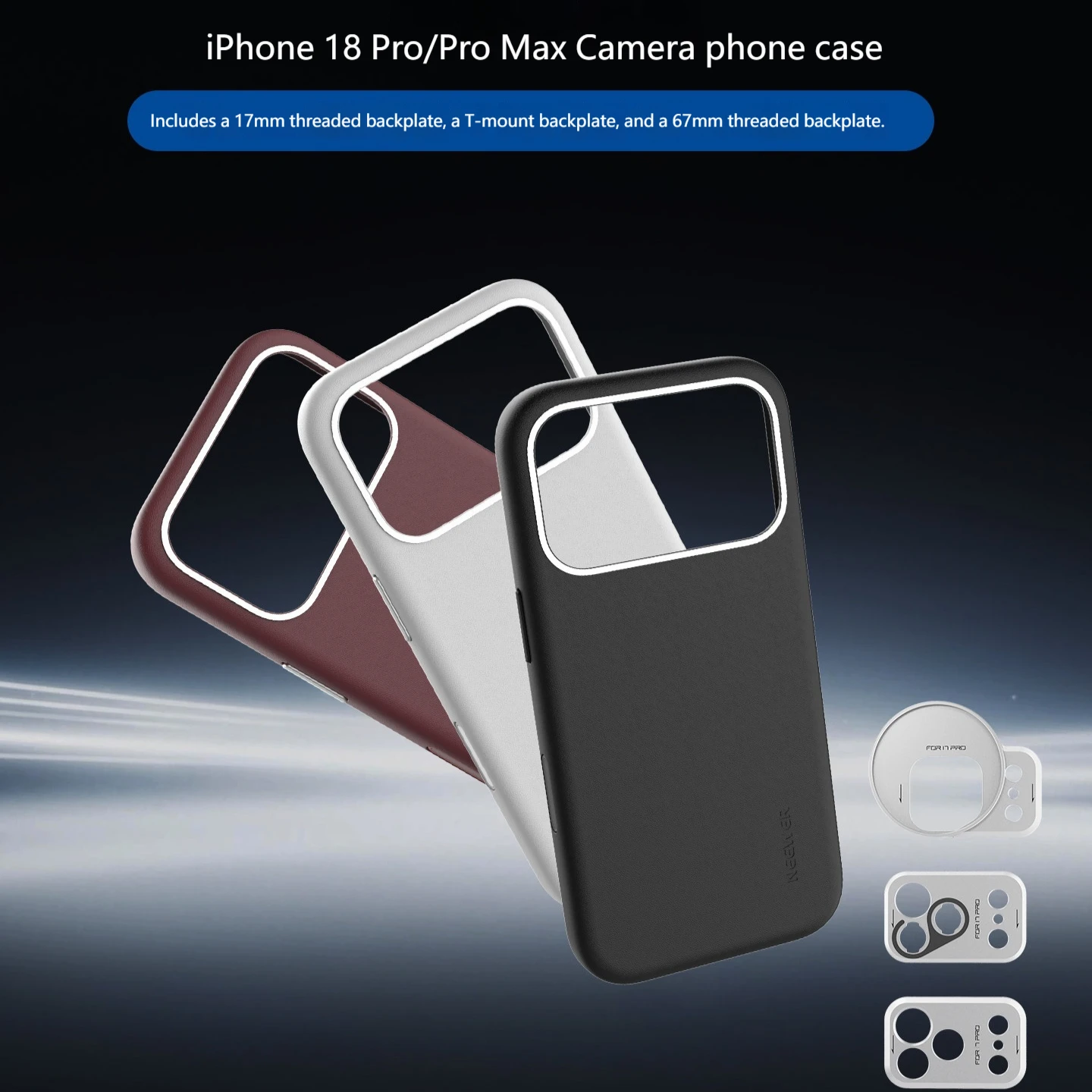 NEEWER For iPhone 18 Pro/Pro Max Magnetic Photography Phone Case Lens Filter Protective Cover Mobile Phone Shooting Live Stream