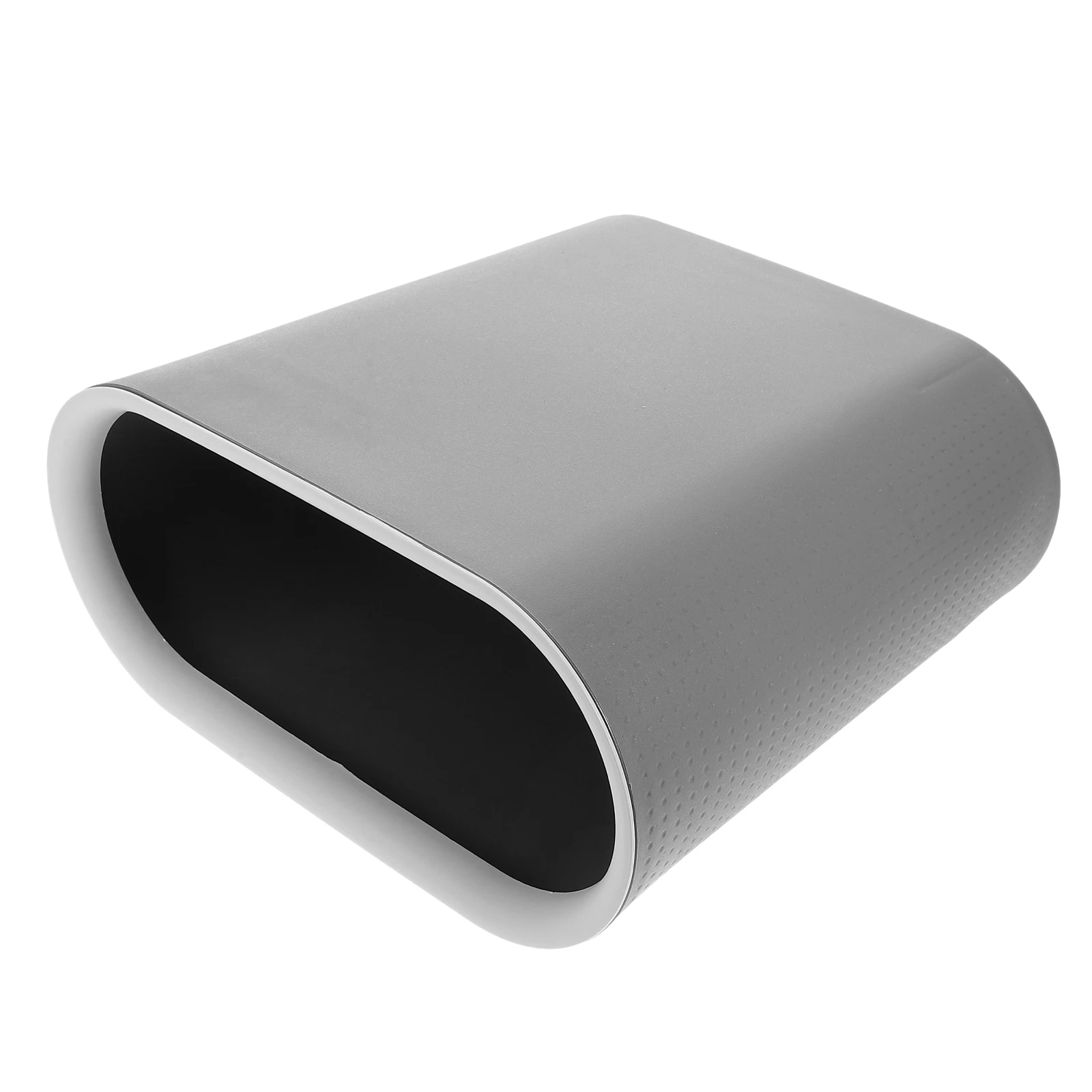 

Slim Trash Can 8L Gray Press-Ring Design No Lid For Bathroom Kitchen Bedroom Home Office Narrow Space Garbage Bin Waste