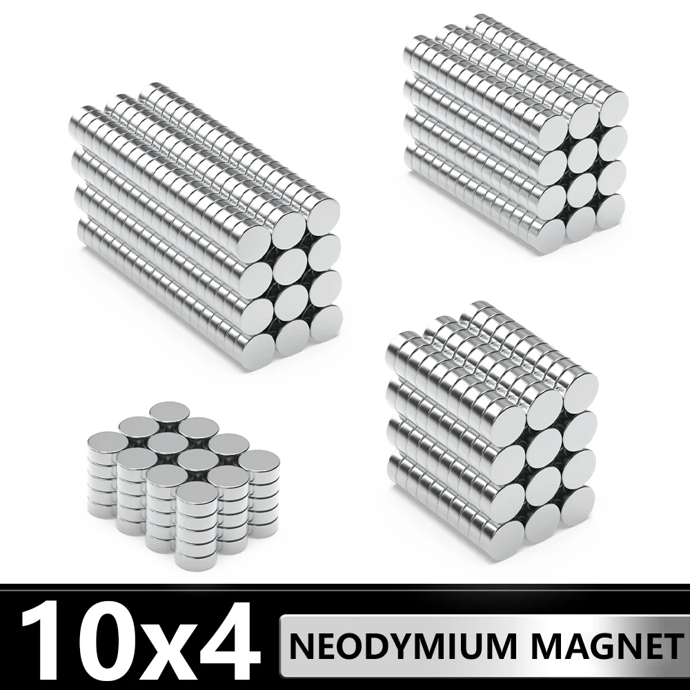 5~200Pcs Small Round Magnet 10x4 Permanent NdFeB Super Strong Powerful Magnets imans N35 10mm x 4mm Neodymium Magnetic