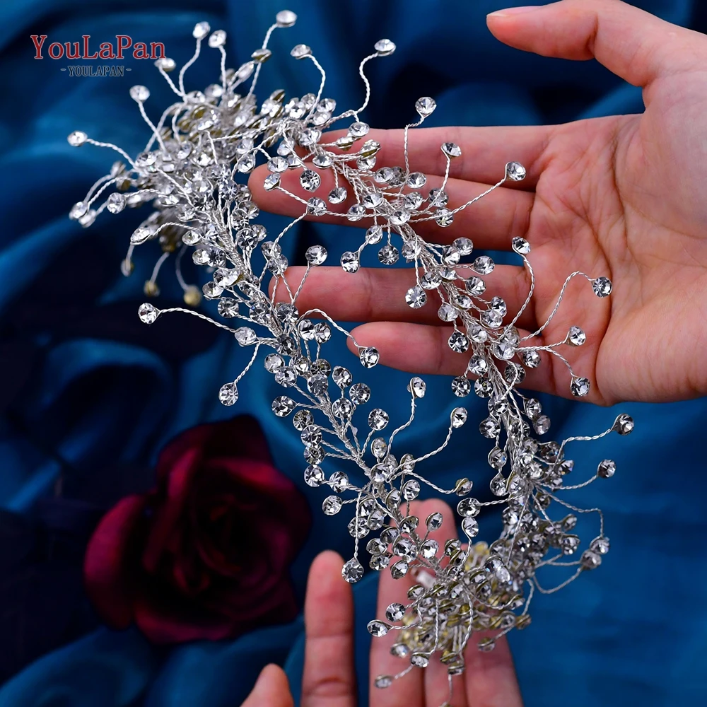 

YouLaPan Bride Rhinestone Belt Shiny Sash Wedding Dress Accessories Bride Banquet Evening Dress High-end Belt Ornaments SH463