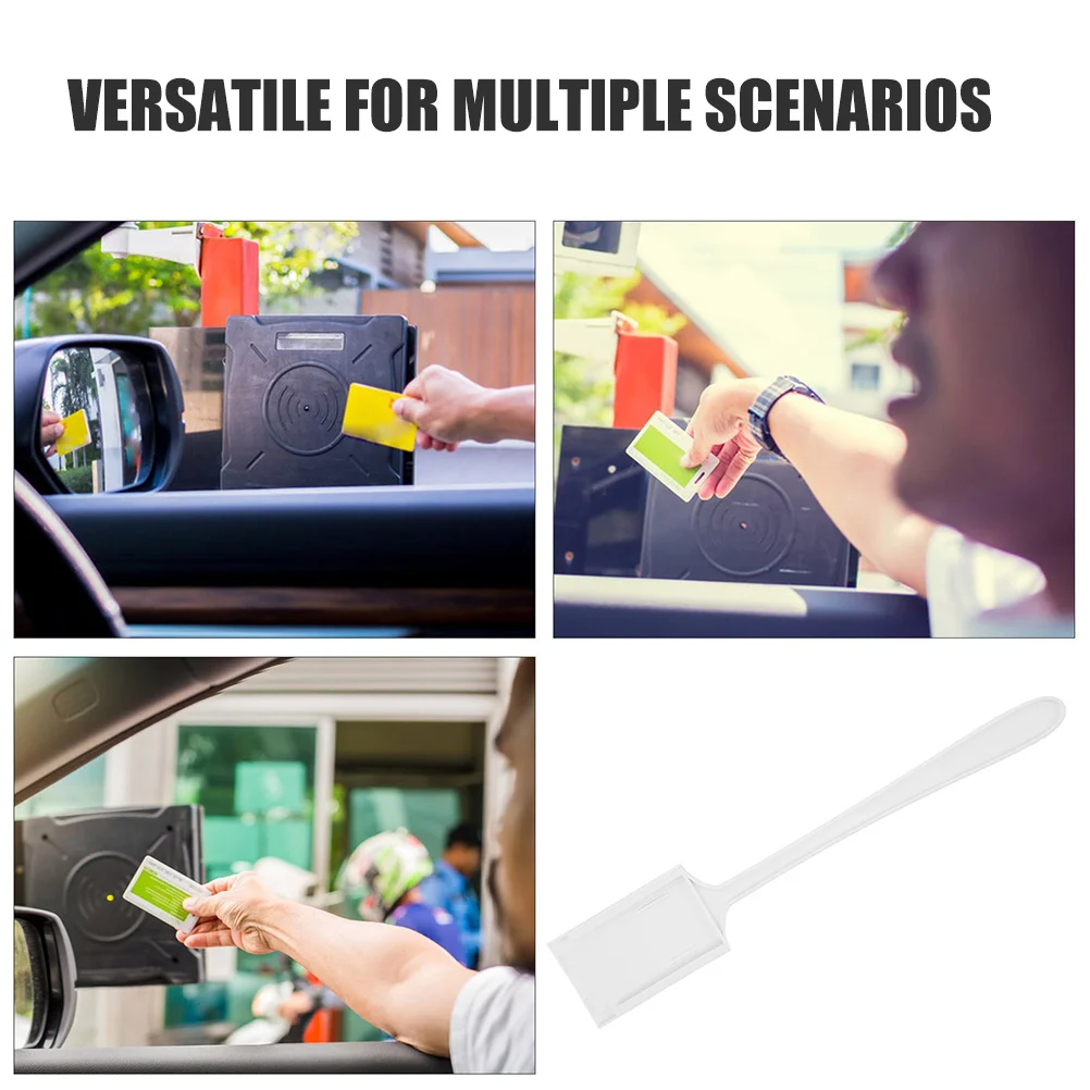 Strumento per scorri carta in plastica durevole da 2 pezzi per aste di pagamento Gadget automobilistici Aree commerciali residenziali Accessorio per parcheggio per auto